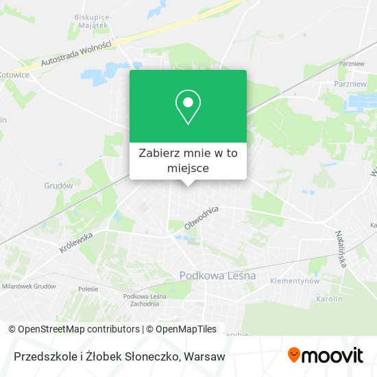 Mapa Przedszkole i Żłobek Słoneczko