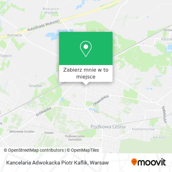 Mapa Kancelaria Adwokacka Piotr Kaflik