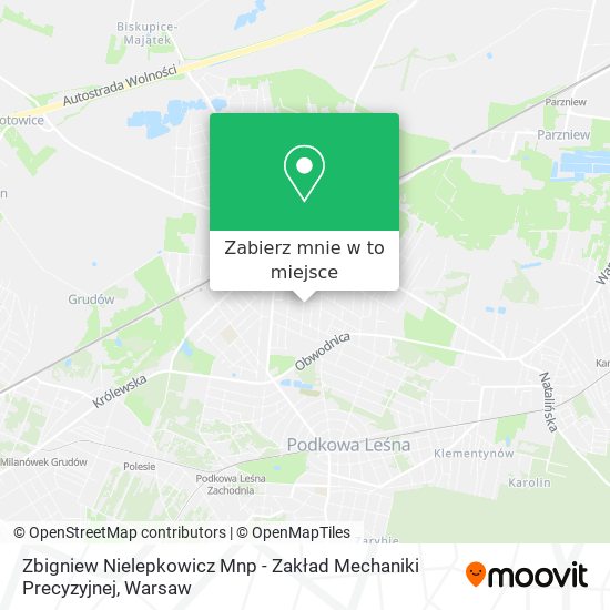 Mapa Zbigniew Nielepkowicz Mnp - Zakład Mechaniki Precyzyjnej