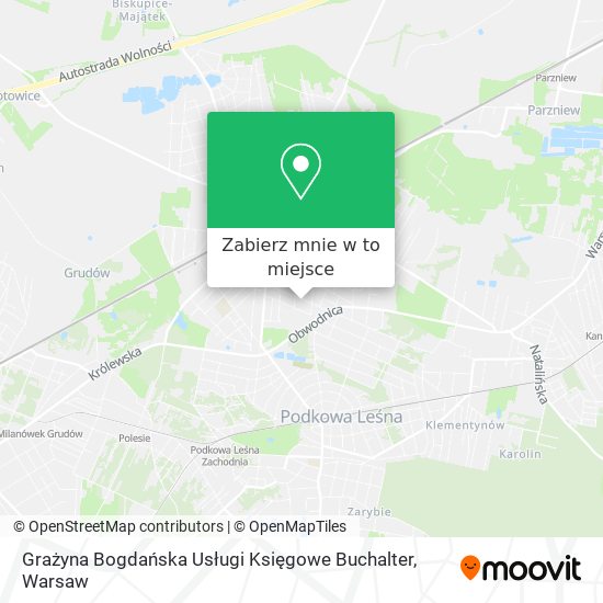 Mapa Grażyna Bogdańska Usługi Księgowe Buchalter