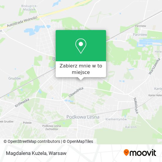 Mapa Magdalena Kużela