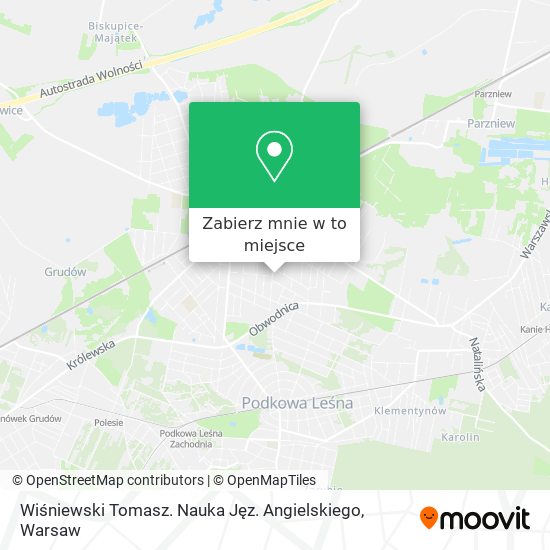 Mapa Wiśniewski Tomasz. Nauka Jęz. Angielskiego