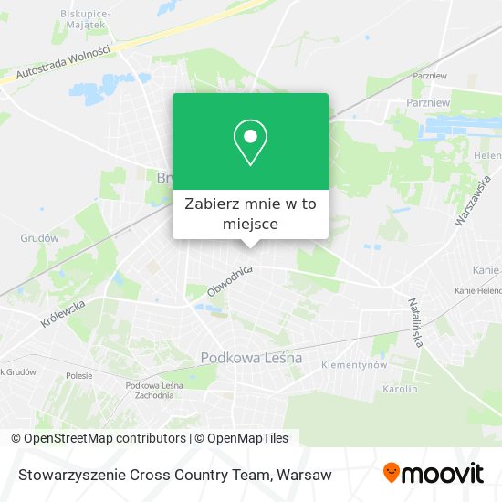 Mapa Stowarzyszenie Cross Country Team