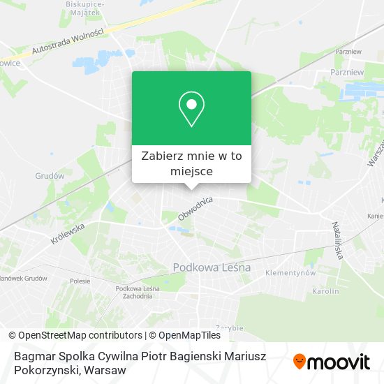 Mapa Bagmar Spolka Cywilna Piotr Bagienski Mariusz Pokorzynski