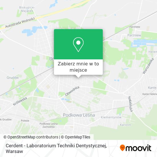 Mapa Cerdent - Laboratorium Techniki Dentystycznej