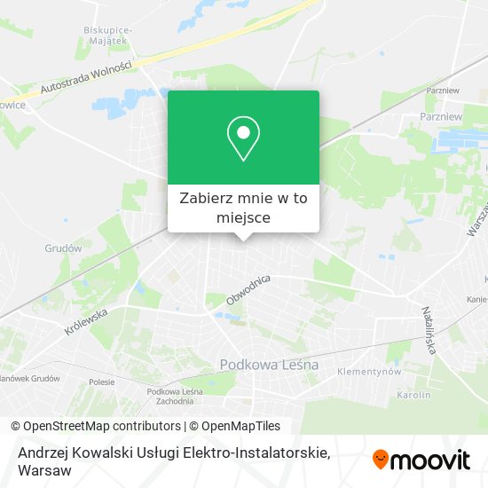 Mapa Andrzej Kowalski Usługi Elektro-Instalatorskie