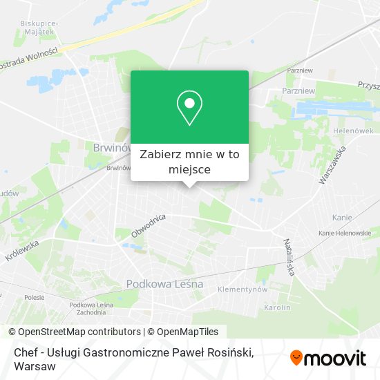 Mapa Chef - Usługi Gastronomiczne Paweł Rosiński