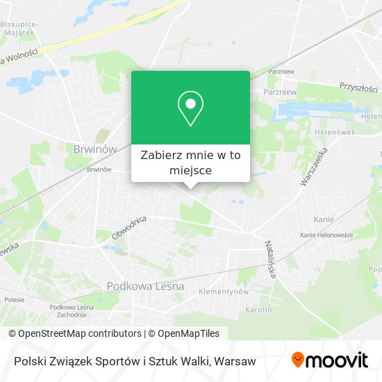 Mapa Polski Związek Sportów i Sztuk Walki