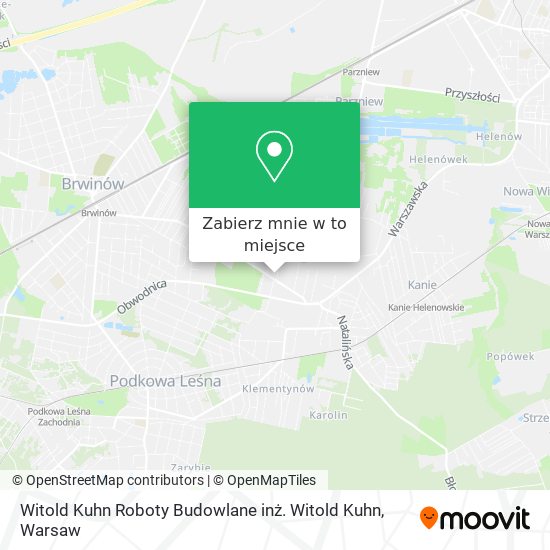 Mapa Witold Kuhn Roboty Budowlane inż. Witold Kuhn