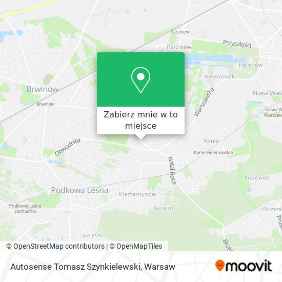 Mapa Autosense Tomasz Szynkielewski