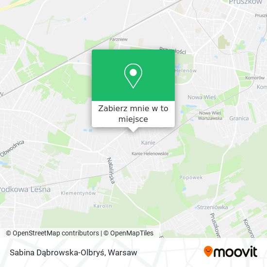 Mapa Sabina Dąbrowska-Olbryś