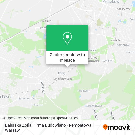 Mapa Bajurska Zofia. Firma Budowlano - Remontowa