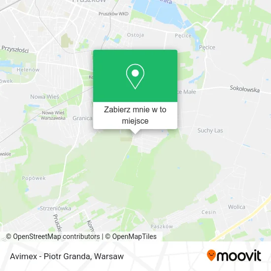 Mapa Avimex - Piotr Granda
