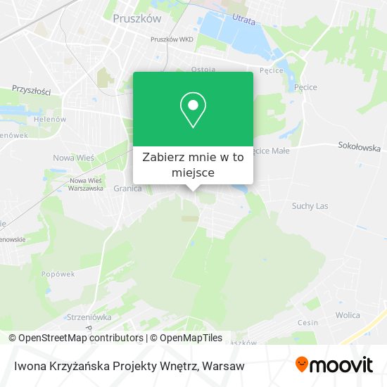 Mapa Iwona Krzyżańska Projekty Wnętrz