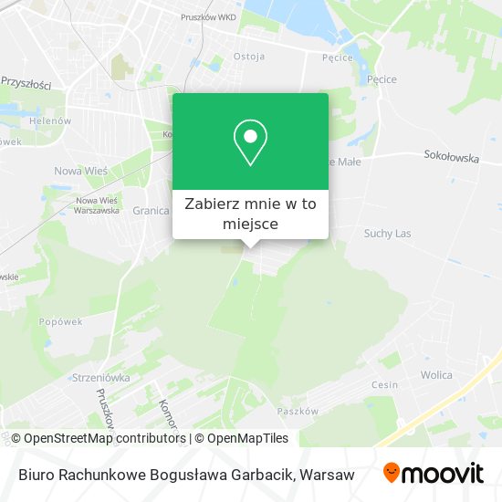 Mapa Biuro Rachunkowe Bogusława Garbacik