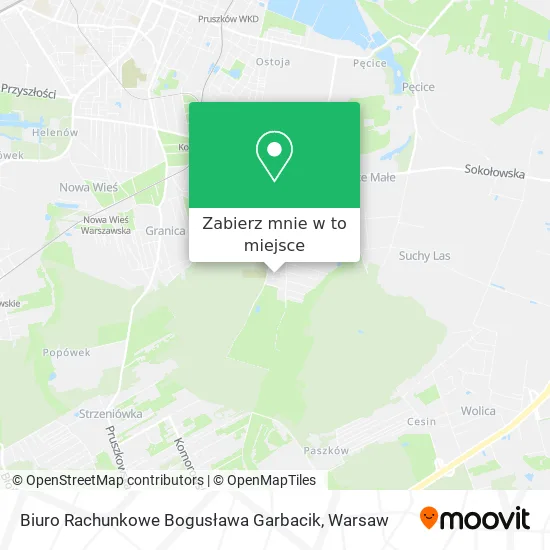 Mapa Biuro Rachunkowe Bogusława Garbacik