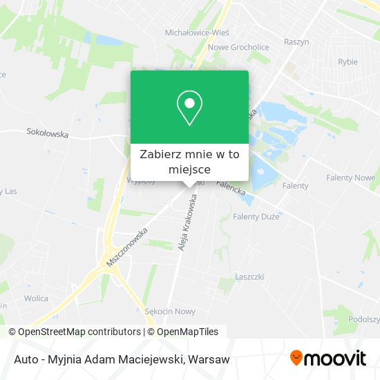 Mapa Auto - Myjnia Adam Maciejewski