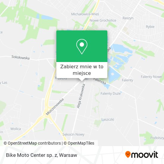 Mapa Bike Moto Center sp. z