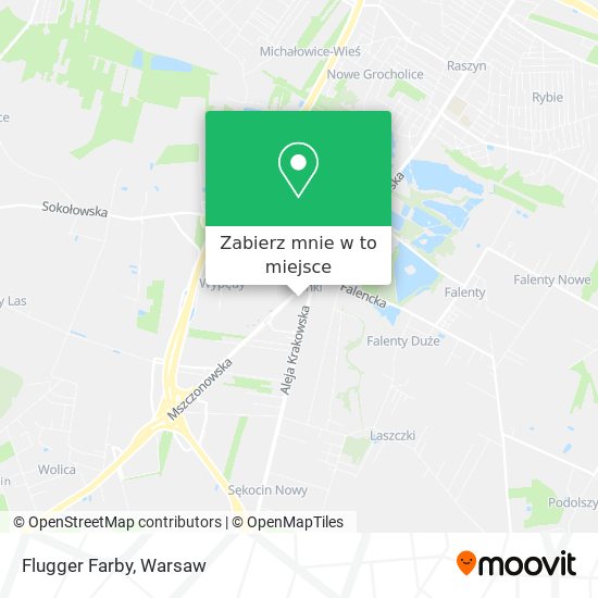 Mapa Flugger Farby