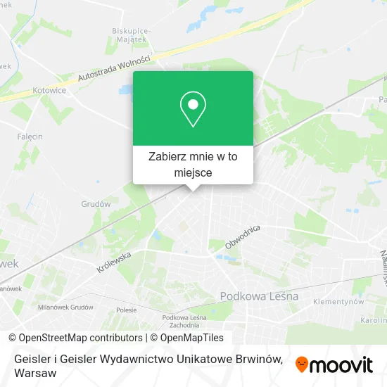 Mapa Geisler i Geisler Wydawnictwo Unikatowe Brwinów