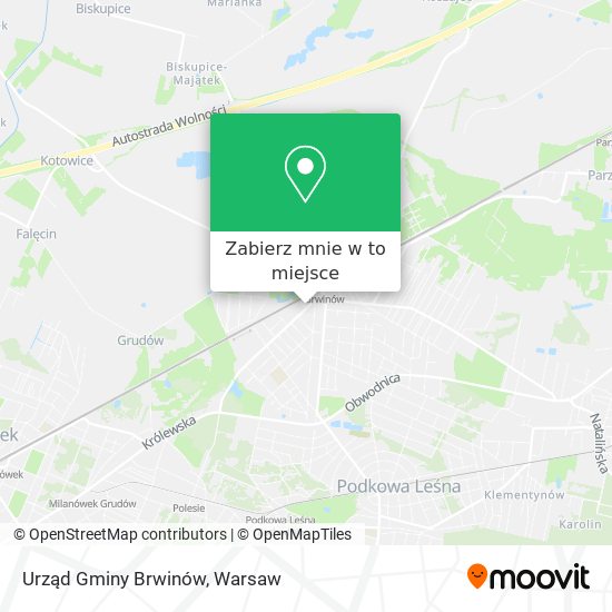 Mapa Urząd Gminy Brwinów