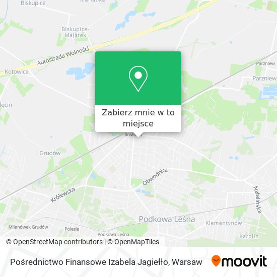 Mapa Pośrednictwo Finansowe Izabela Jagiełło