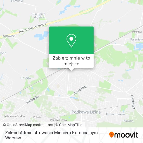 Mapa Zakład Administrowania Mieniem Komunalnym