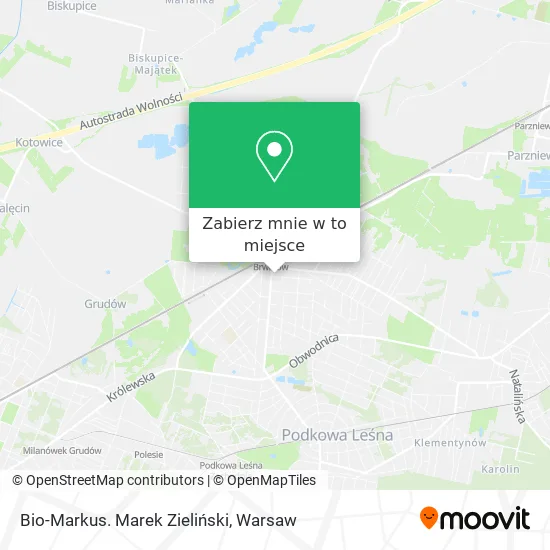 Mapa Bio-Markus. Marek Zieliński