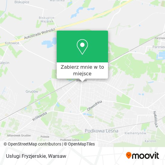 Mapa Usługi Fryzjerskie