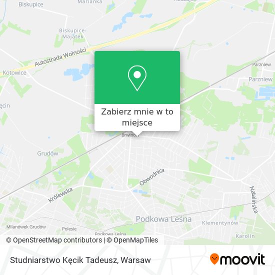 Mapa Studniarstwo Kęcik Tadeusz