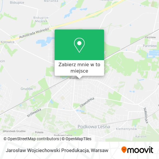 Mapa Jarosław Wojciechowski Proedukacja