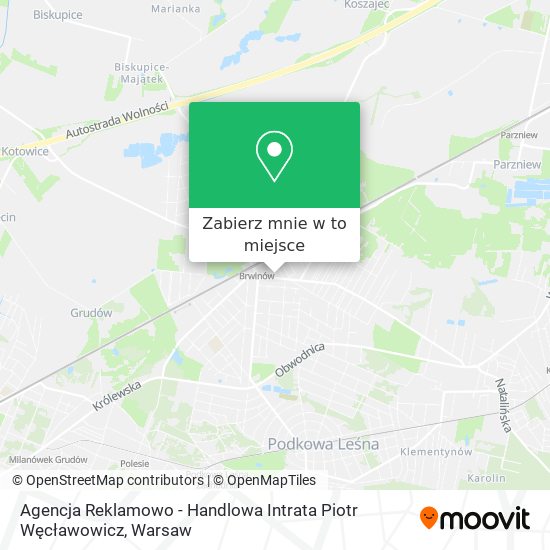 Mapa Agencja Reklamowo - Handlowa Intrata Piotr Węcławowicz