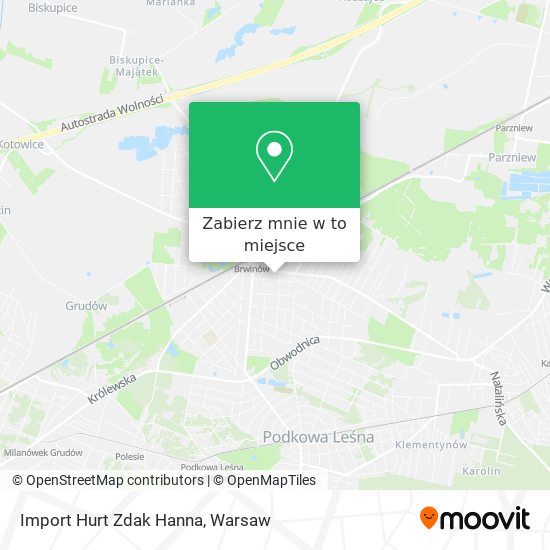 Mapa Import Hurt Zdak Hanna