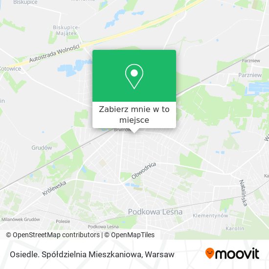 Mapa Osiedle. Spółdzielnia Mieszkaniowa