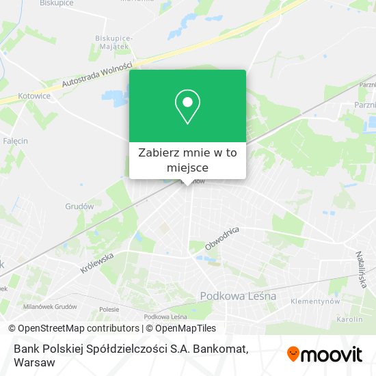 Mapa Bank Polskiej Spółdzielczości S.A. Bankomat