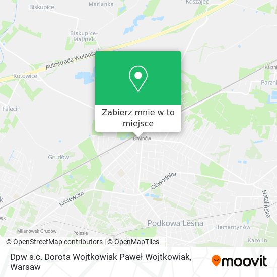 Mapa Dpw s.c. Dorota Wojtkowiak Paweł Wojtkowiak