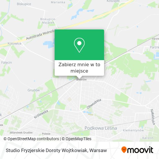 Mapa Studio Fryzjerskie Doroty Wojtkowiak