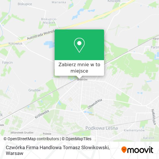 Mapa Czwórka Firma Handlowa Tomasz Slowikowski