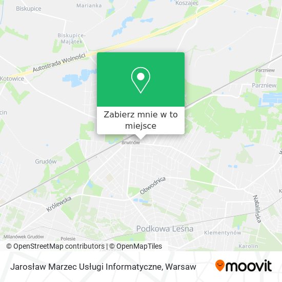 Mapa Jarosław Marzec Usługi Informatyczne