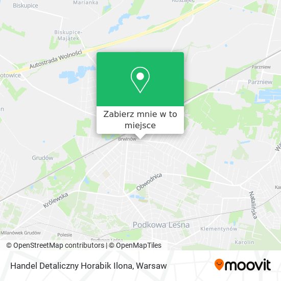 Mapa Handel Detaliczny Horabik Ilona