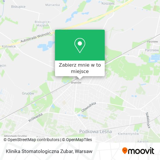 Mapa Klinika Stomatologiczna Zubar