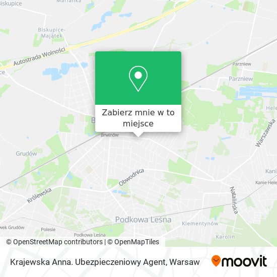 Mapa Krajewska Anna. Ubezpieczeniowy Agent