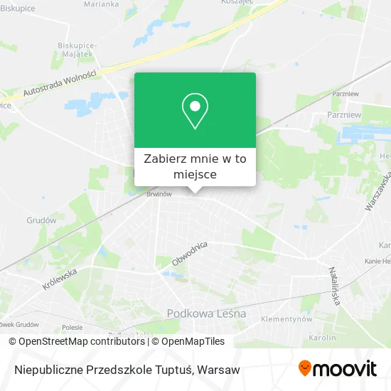 Mapa Niepubliczne Przedszkole Tuptuś