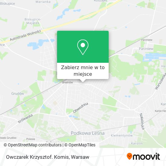 Mapa Owczarek Krzysztof. Komis