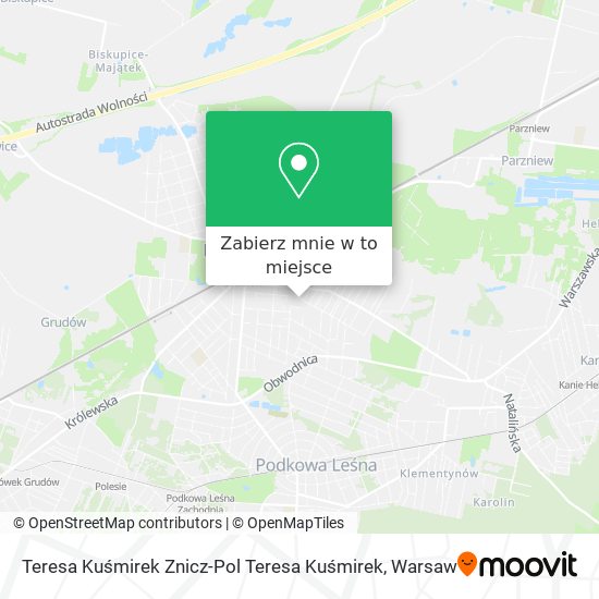 Mapa Teresa Kuśmirek Znicz-Pol Teresa Kuśmirek