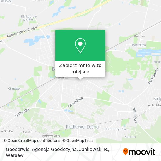 Mapa Geoserwis. Agencja Geodezyjna. Jankowski R.