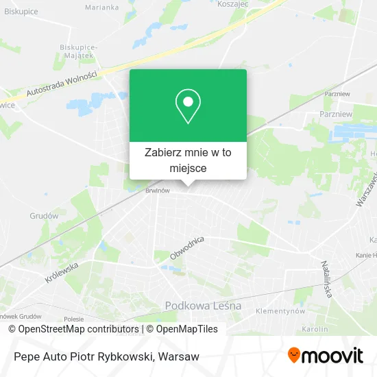 Mapa Pepe Auto Piotr Rybkowski