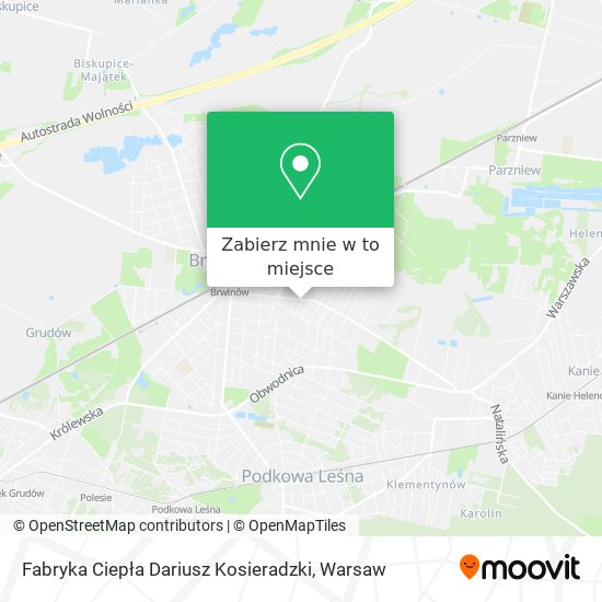 Mapa Fabryka Ciepła Dariusz Kosieradzki