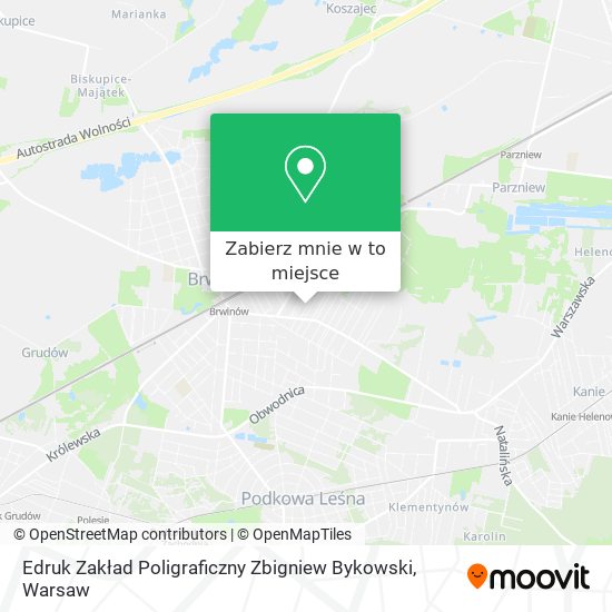 Mapa Edruk Zakład Poligraficzny Zbigniew Bykowski