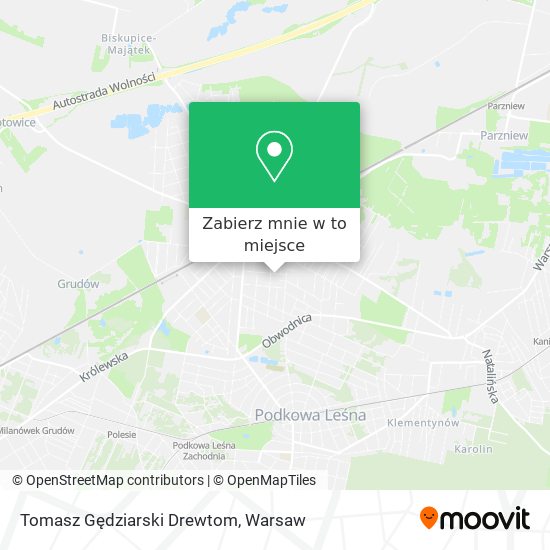 Mapa Tomasz Gędziarski Drewtom